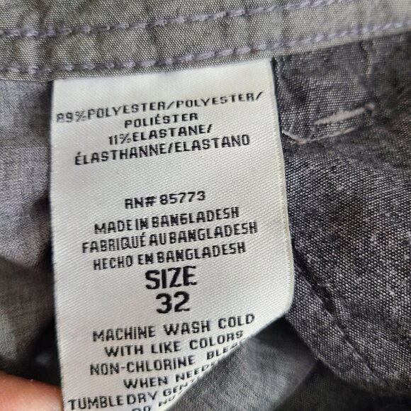 O'Neill Mens size 32 Relaxed Fit Hyperdry Heather Grey Hybrid Board Shorts - Picture 4 of 8